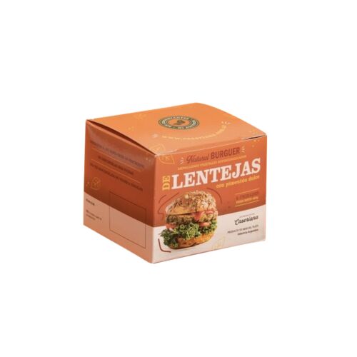 HAMBURGUESA NATURAL CASERIANA LENTEJAS x 4 UNIDADES