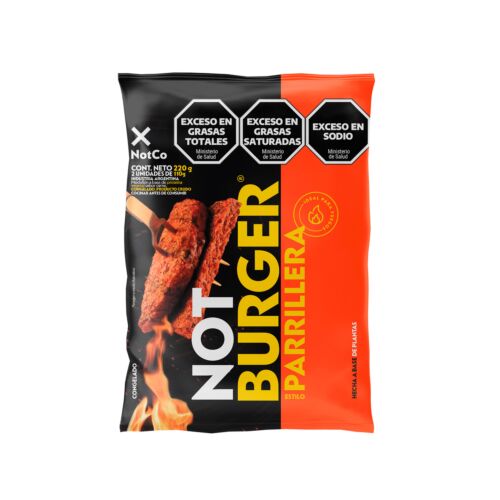 HAMBURGUESA NOT CO BURGER PARRILLERA x 220 GR