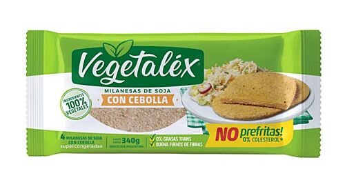 MILANESA DE SOJA VEGETALEX CEBOLLA x 4 UNIDADES