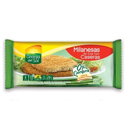 MILANESA DE SOJA GRANJA DEL SOL CASERA x 330 GR