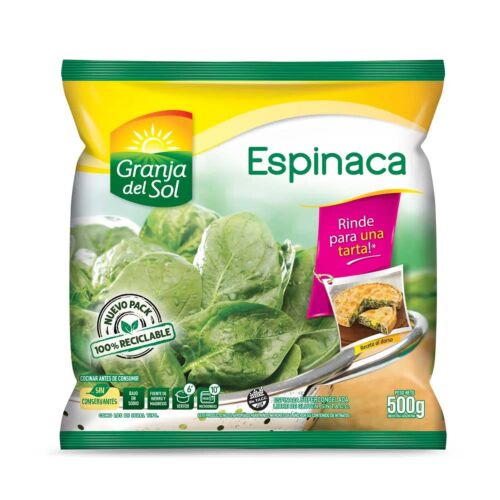 ESPINACA GRANJA DEL SOL x 500 GR