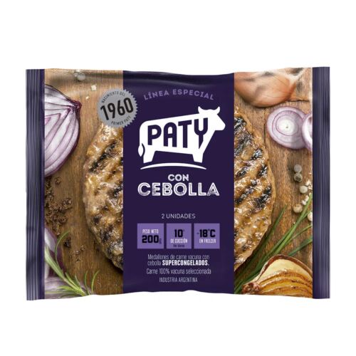 HAMBURGUESA PATY SABORIZADA CEBOLLA x 2 UNIDADES