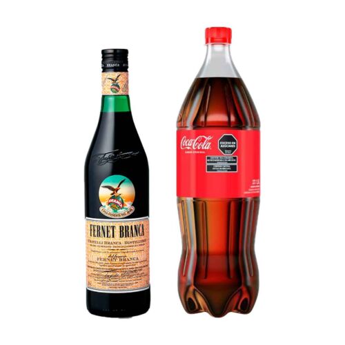 FERNET BRANCA + GASEOSA COCA COLA X 1.5 LT