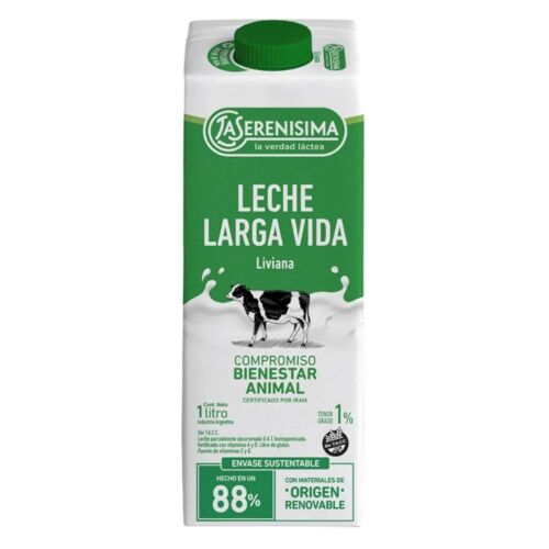 LECHE LA SERENISIMA DESCREMADA LARGA VIDA x 1 LT