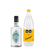 GIN BRIGHTON + GASEOSA SCHWEPPES TONICA X 1.5 LT