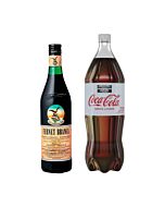 FERNET BRANCA + GASEOSA COCA COLA LIGHT X 1.5 LT