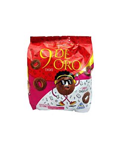 GALLETITAS 9 DE ORO ANILLOS CHOCOLATE x 120 GR