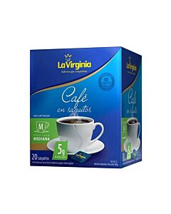 CAFE LA VIRGINIA SAQUITO x 20 UNIDADES