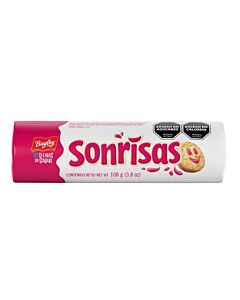 GALLETITAS SONRISAS FRAMBUESA x 108 GR