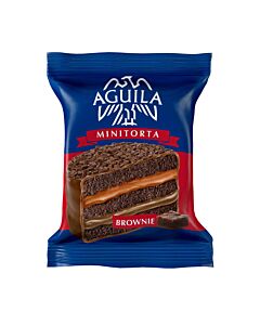 ALFAJOR AGUILA MINITORTA BROWNIE x 74 GR