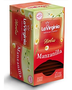 TE LA VIRGINIA MANZANILLA x 25  SAQUITOS