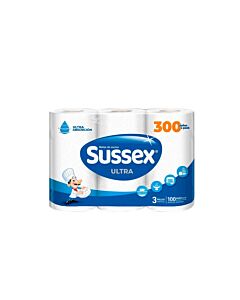 ROLLO COCINA SUSSEX MAXIROLLO 100 PAÑOS x 3 UNIDADES