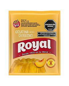 GELATINA ROYAL DURAZNO x 25 GR