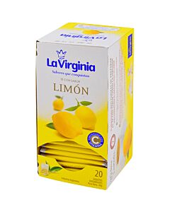 TE LA VIRGINIA CON LIMON VITAMINA C x 20  SAQUITOS