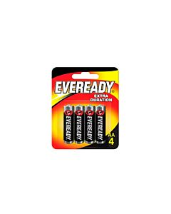 PILAS EVEREADY AA BP4 EXTRA DURATION X 4 UNIDADES