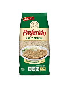PAN RALLADO PREFERIDO AJO Y PEREJIL x 500 GR