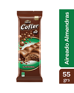 CHOCOLATE COFLER AIREADO CON ALMENDRAS x 55 GR
