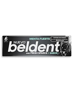 CHICLE BELDENT MENTA FUERTE x 10 GR