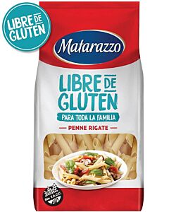 FIDEOS MATARAZZO PENNE RIGATE LIBRE DE GLUTEN x 500 GR