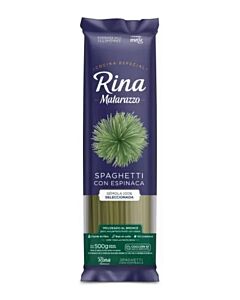FIDEOS MATARAZZO RINA SPAGHETTI ESPINACA x 500 GR