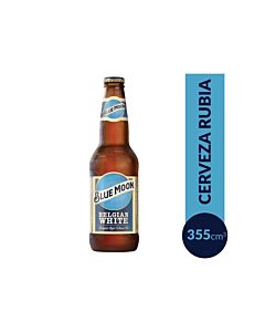 CERVEZA BLUE MOON BOTELLA NO RETORNABLE x 355 CC