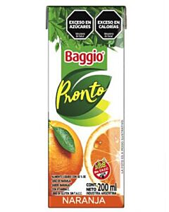 JUGO BAGGIO PRONTO NARANJA x 200 ML