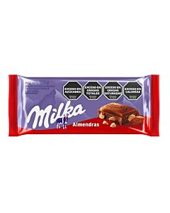 CHOCOLATE MILKA ALMENDRAS x 155 GR