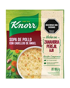 SOPA KNORR POLLO CON FIDEOS CABELLO ANGEL x 105.6 GR