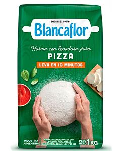 HARINA BLANCAFLOR CON LEVADURA PARA PIZZA x 1 KG