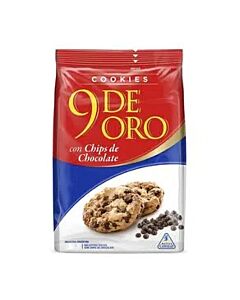 GALLETITAS 9 DE ORO COOKIES CHIPS CHOCOLATE x 120 GR