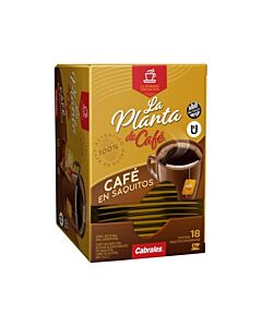CAFE CABRALES LA PLANTA SAQUITO x 18 UNIDADES