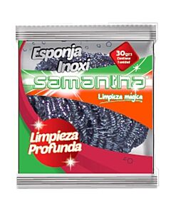 ESPONJA DE ACERO INOXIDABLE SAMANTHA x UNIDAD