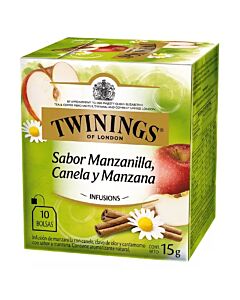 TE TWININGS MANZANILLA CAN Y MANZANA x 10  SAQUITOS