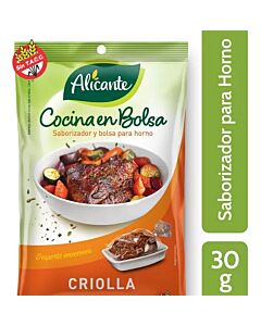 SABORIZANTE EN BOLSA ALICANTE CRIOLLA x 30 GR
