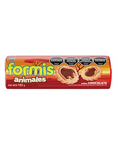 GALLETITAS FORMIS RELLENO CHOCOLATE x 102 GR