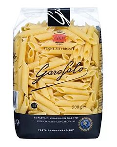 FIDEOS GAROFALO PENNE RIGATE x 500 GR