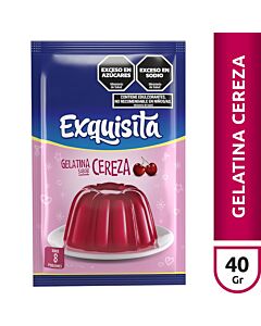 GELATINA EXQUISITA CEREZA x 40 GR