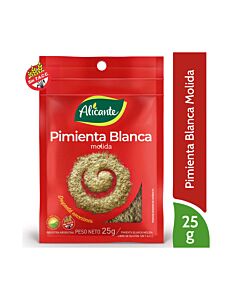 PIMIENTA BLANCA ALICANTE MOLIDA ESPECIAL x 25 GR