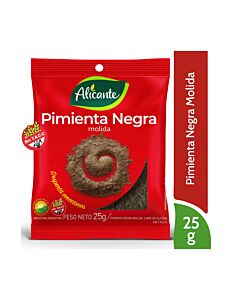 PIMIENTA NEGRA ALICANTE MOLIDA TRADCIONAL x 25 GR