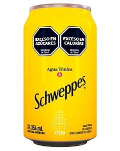 GASEOSA SCHWEPPES TONICA LATA x 354 ML