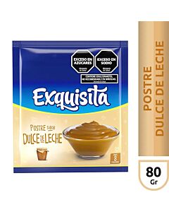 POSTRE EXQUISITA DULCE DE LECHE x 80 GR