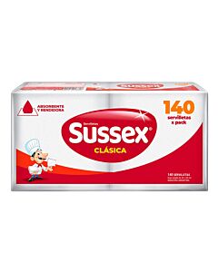 SERVILLETA SUSSEX HS 30x30 CM x 140 UNIDADES