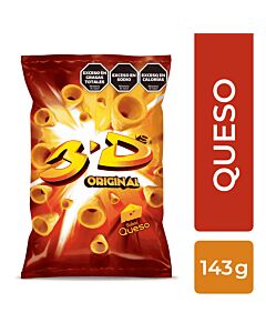 SNACK 3D MEGA QUESO x 143 GR