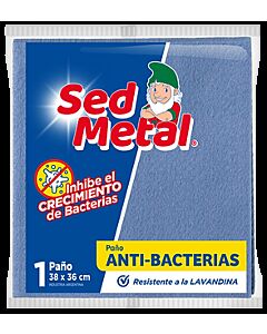 PAÑO SED METAL ANTIBACTERIAL x UNIDAD