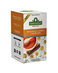 TE SAINT GOTTARD MANZANILLA CANELA Y MIEL x 20 SAQUITOS