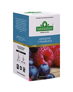 TE SAINT GOTTARD ARANDANOS Y FRAMBUESA x 20 SAQUITOS