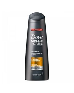 SHAMPOO DOVE 2EN1 FUERZA EXTREMA x 400 ML
