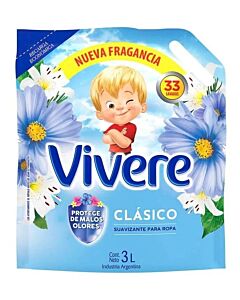 SUAVIZANTE VIVERE CLASICO x 3 LT
