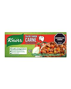 CALDO KNORR CARNE x 12 CUBOS