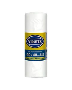 BOLSA TASK RESIDUOS ROLLO BLANCA 34 X 38 CM x 20 UNIDADES